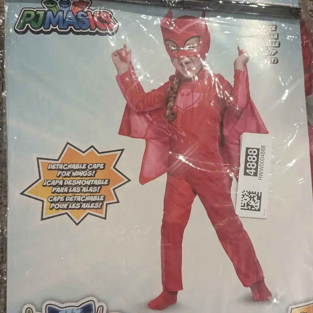 NEW Disguise Toddler Girls 2T PJ Masks Owlette Costume  with Cape & Mask